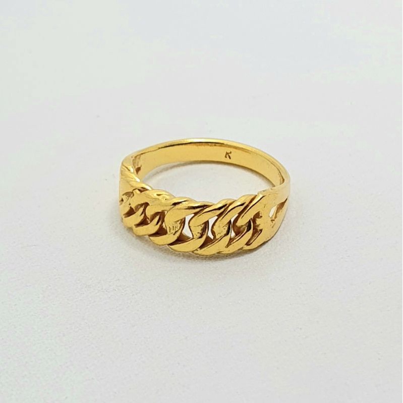 Cincin Emas Muda Model Rante 3 Gram