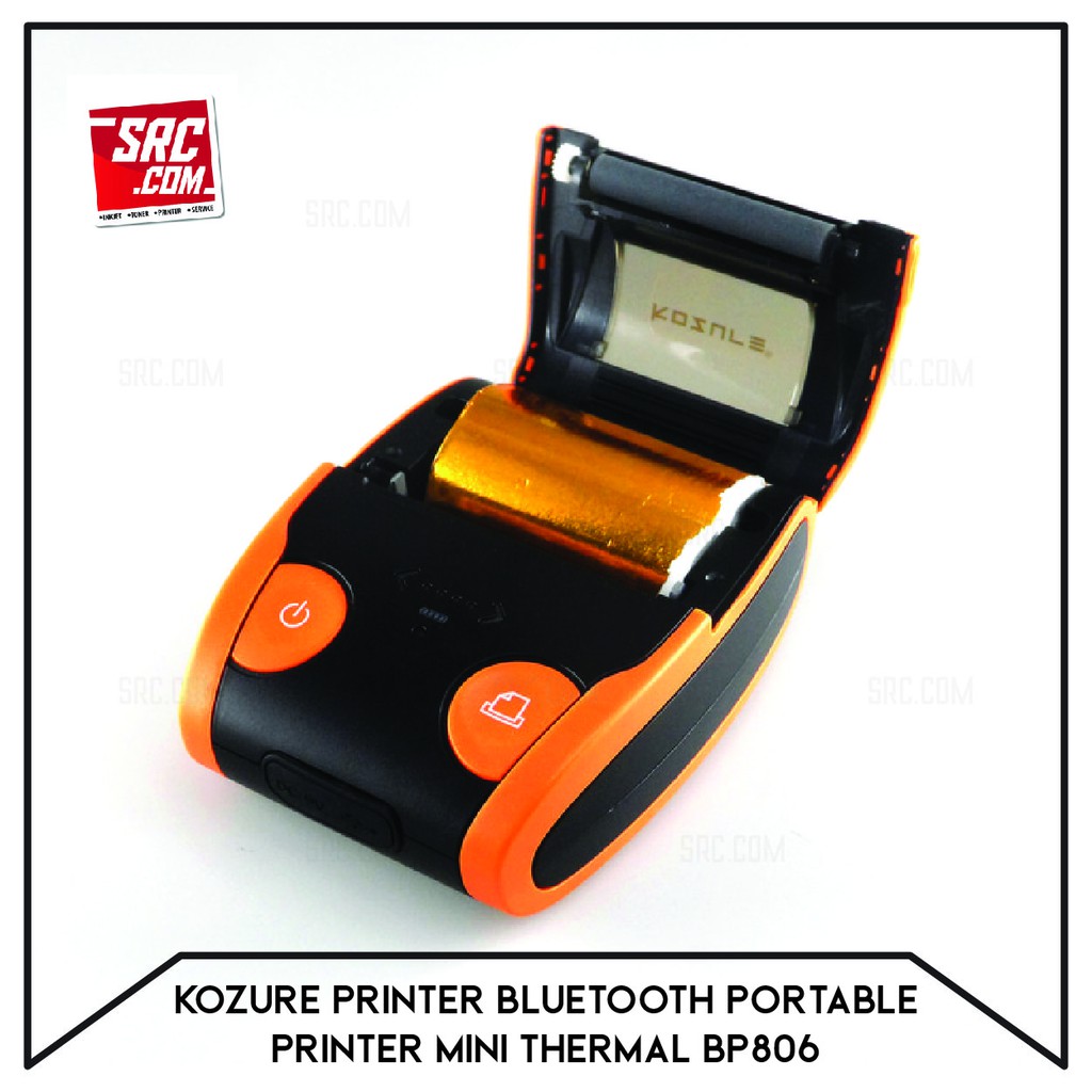 Printer Bluetooth Portable KOZURE BP806 Mini Thermal Orange