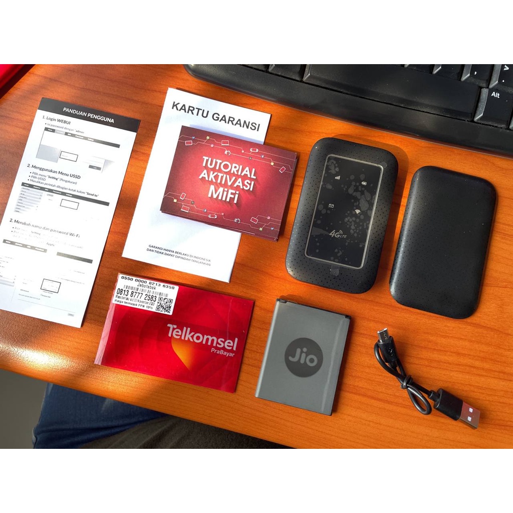 Modem Mifi Wifi 4G Telkomsel Unlock All Operator JIO WD681 - Garansi