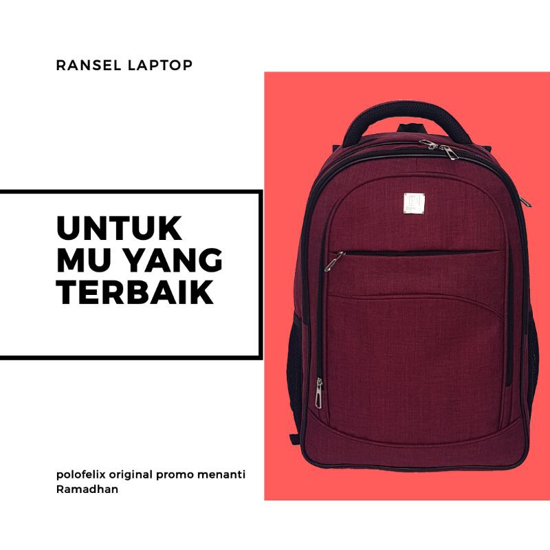 Tas Punggung Ransel Laptop Pelajar SMP SMA SMK Kuliah Tas Kerja Rapi Ransel Kapasitas Besar Tas Travel Kancing Solid Sederhana Harajuku Chic Fashion Retro Uniseks High Street