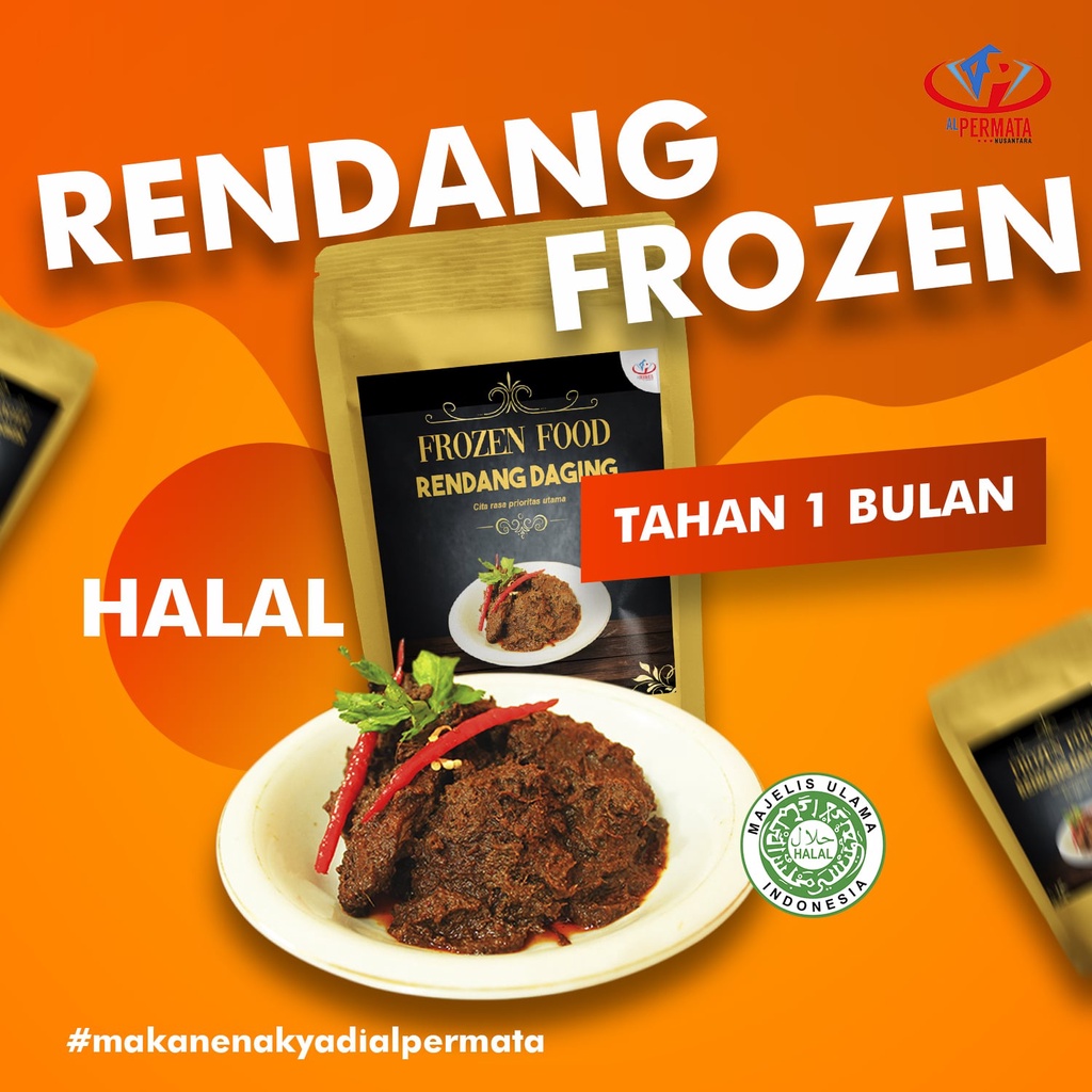 

Rendang Kemasan Padang Lauk Saji Instan Makanan Siap Saji Rendang Vacum Lauk Instan 250 Gram