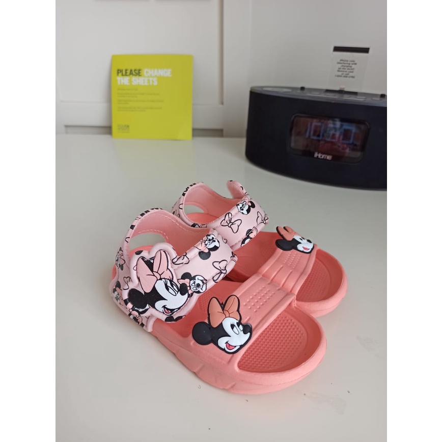 SANDAL ANAK PEREMPUAN MINNIE HEAD SIZE 24 - 29