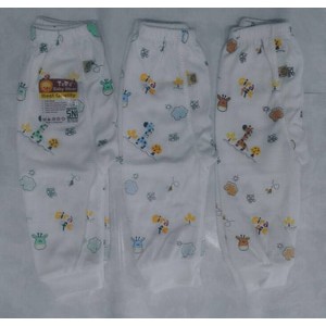 Tara Celana Panjang Bayi Putih Motif mix Ukuran S M L XL 3pcs Celana Panjang Baby Tara