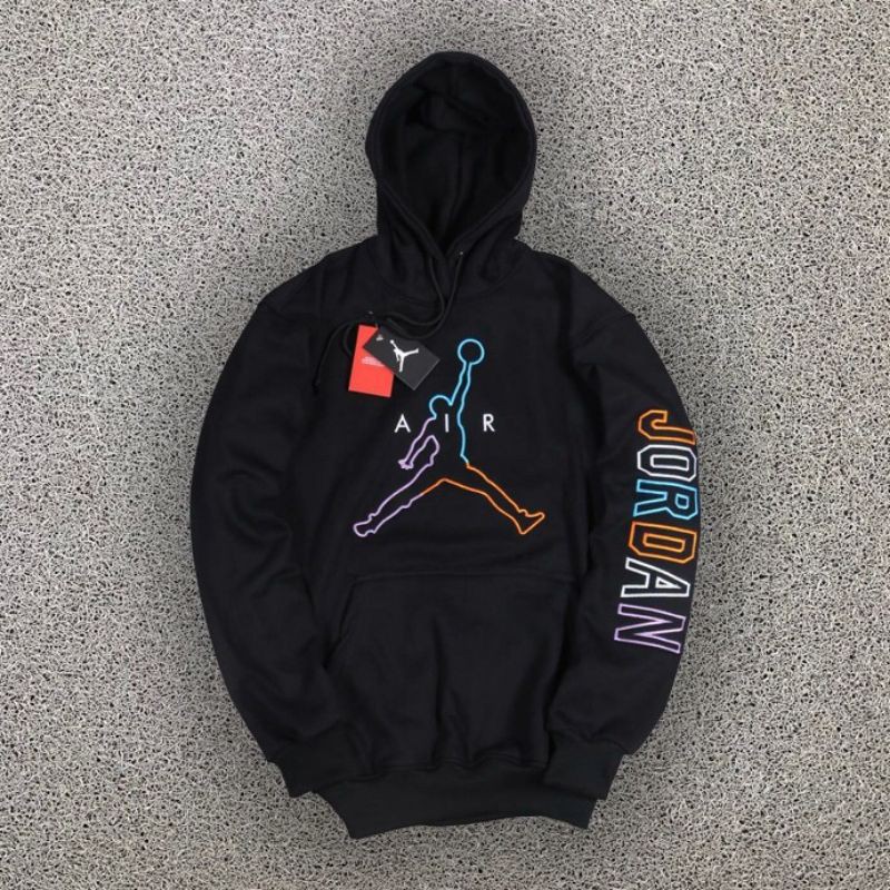 HOODIE SWEATER JAKET NIKE AIR JORDN MULTICOLOR BLACK LIKE ORI