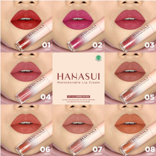 HANASUI MATTEDORABLE LIPCREAM BOBA | TINTDORABLE LIPTINT | Lip Stain