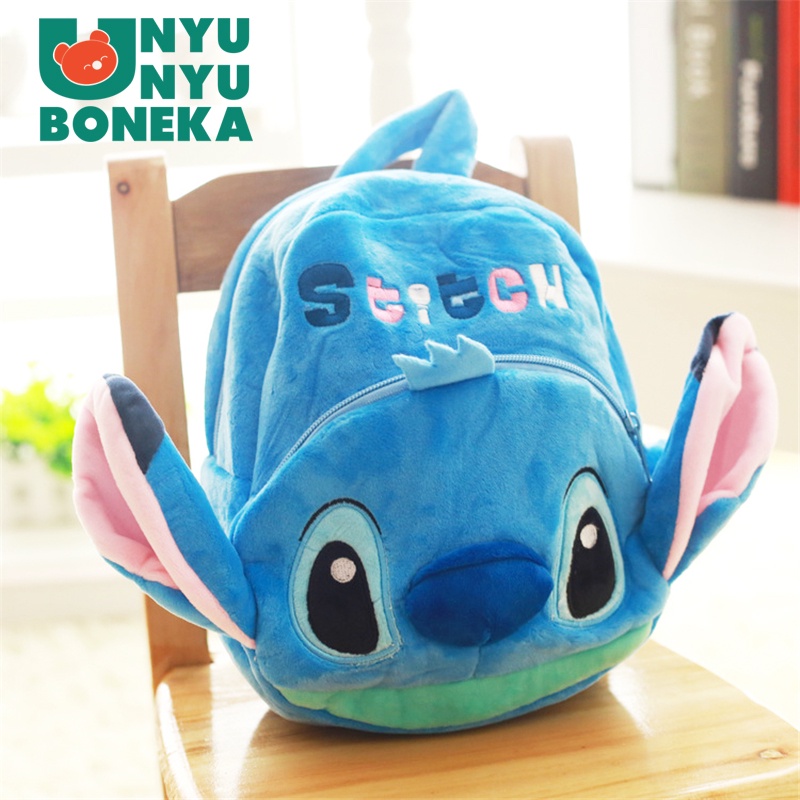 Tas Ransel 2 rest M sekolah anak tk paud boneka lilo stitch stich kucing cat baby kids animal