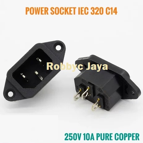 Socket Kabel Power Magic Com / Rice Cooker / Komputer PC 3 Pin