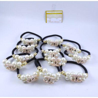 KUNCIR KUNCIRAN IKAT RAMBUT MUTIARA LUCU DAN IMUT AKSESORIS IKAT RAMBUT WANITA - 179