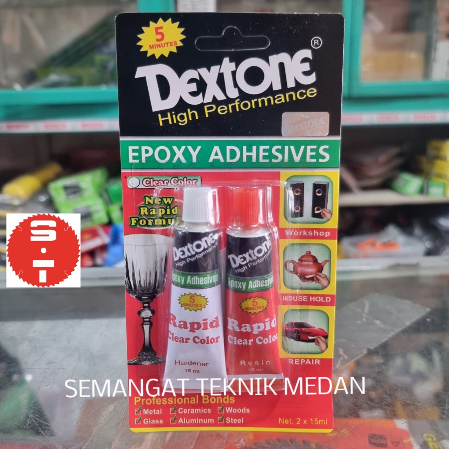 

LEM BESI DEXTONE RAPID CLEAR BENING 5 MENIT EPOXY ADHESIVES SERBAGUNA