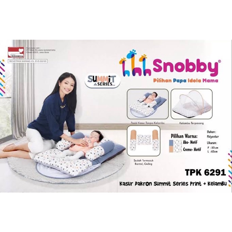 Snobby Kasur Lipat Bayi Dakron + Kelambu Summit Series - Tpk 6291