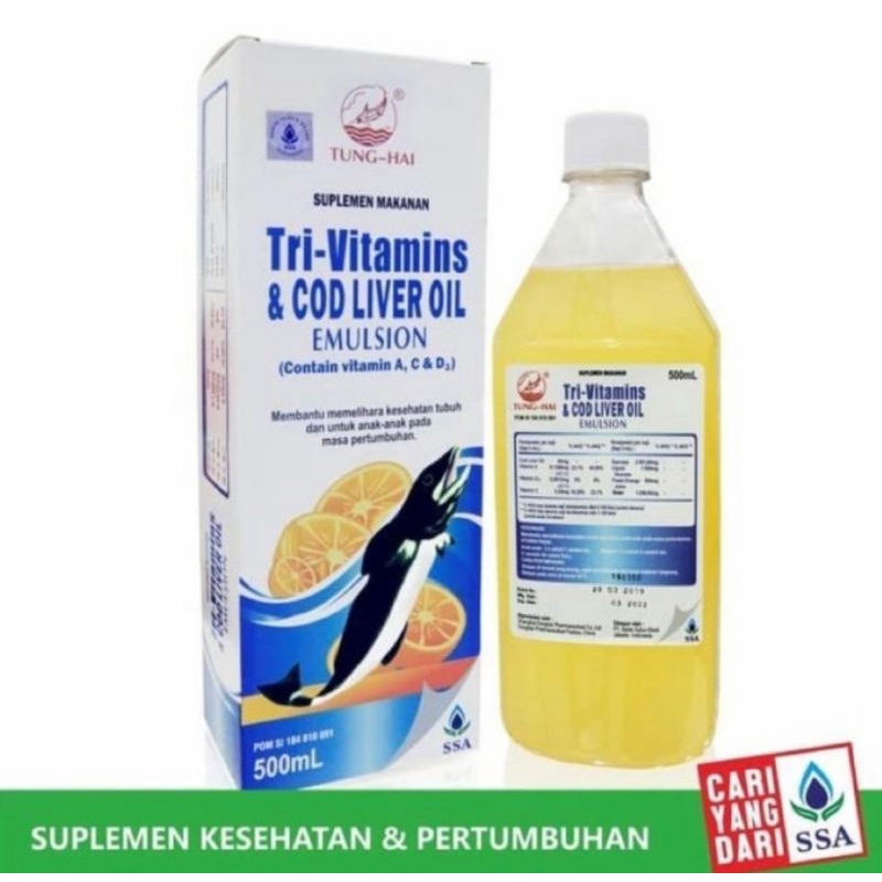 MINYAK IKAN TUNGHAI FISH LIVER OIL EMULSION SYRUP SIRUP