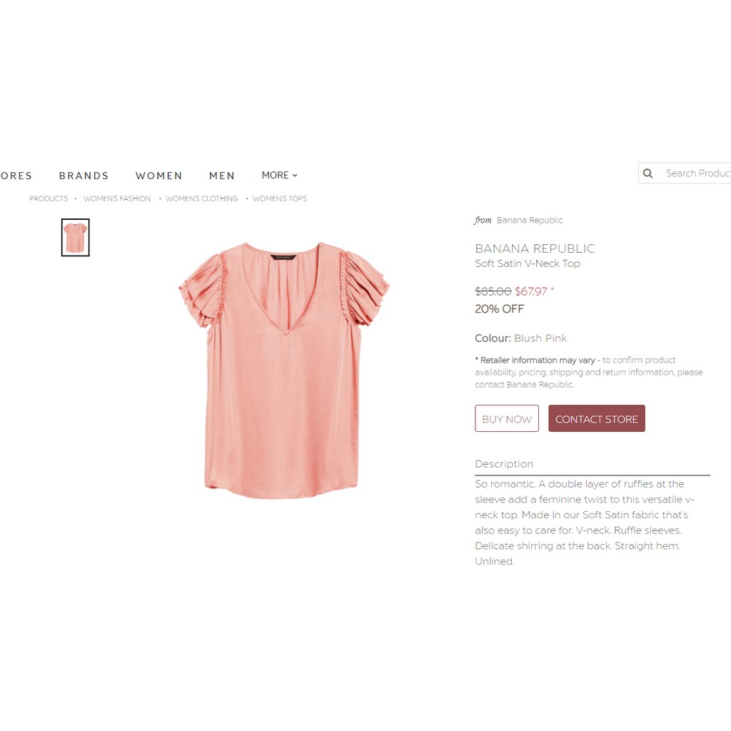 BANANAREPUBLIC FLUTTERSLEEVE BLOUSE-7