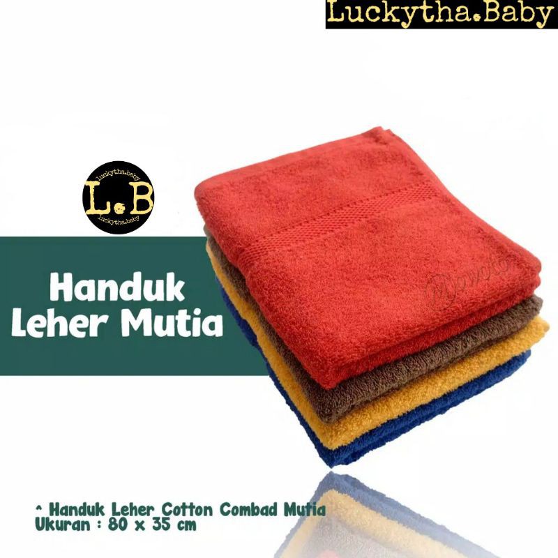 handuk OLAHRAGA WARNA POLOS MUTIA 80×35cm / handuk leher Mutia/ handuk muka Mutia polos warna