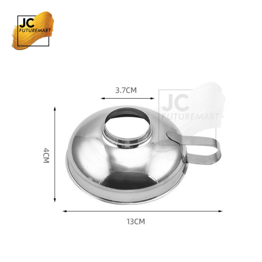 CORONG STAINLESS D13cm | FUNNEL SELAI - BIJI KOPI - SNACK - KACANG