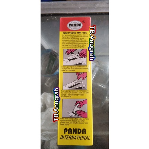 Batu asah pengasah asahan pisau gunting mata bor tajam MURAH BATU ASAH 2 sisi BATU ASAH PANDA