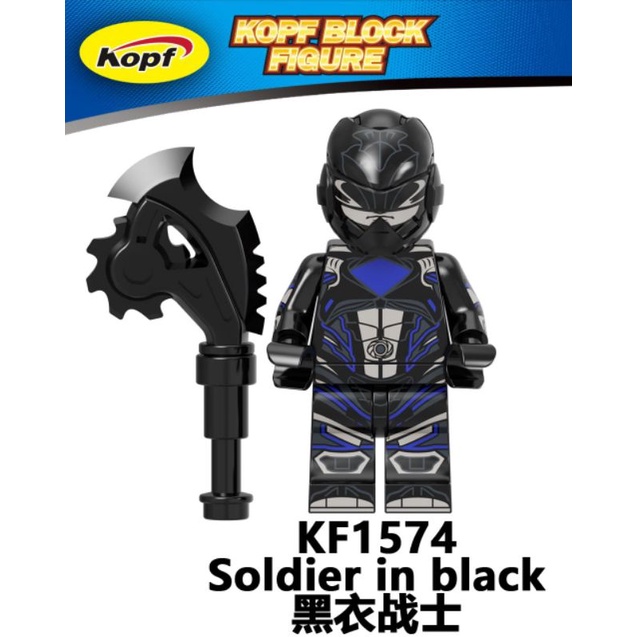 [DJ] lego power ranger KF1574 warrior in pink black white green soldier red yellow blue super hero m