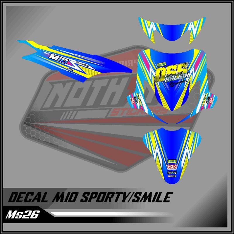 decal mio smile/sporty blue 26