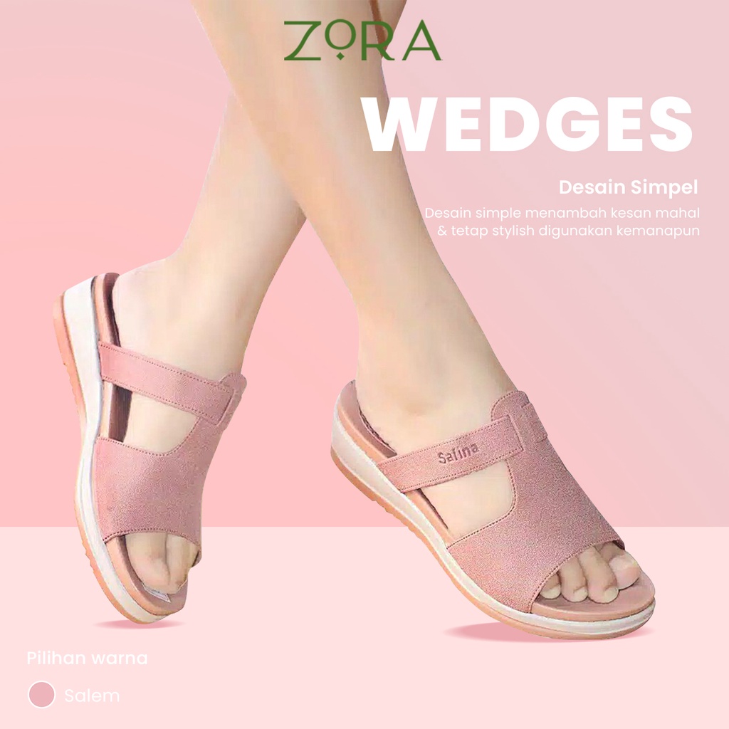 Sandal Wanita Zora Wedges Wanita Hanna Terbaru 2022