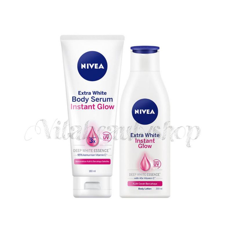 Paket Nivea Body Serum & Body Lotion Instant Glow