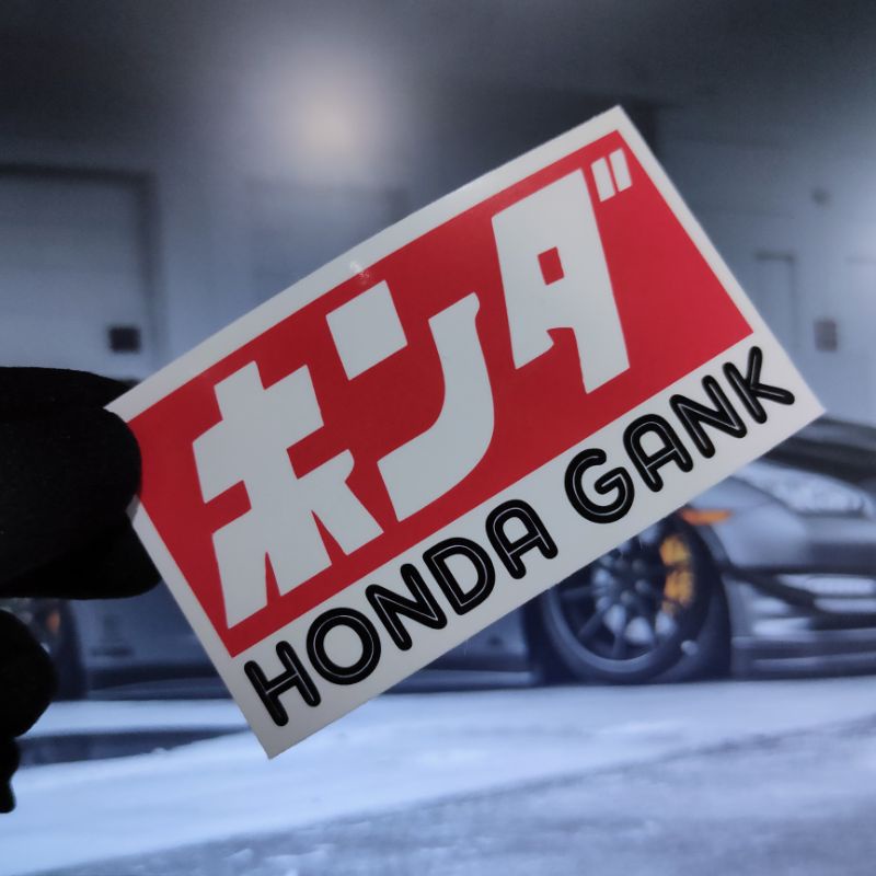 STICKER HONDA GANK/STIKER HONDA