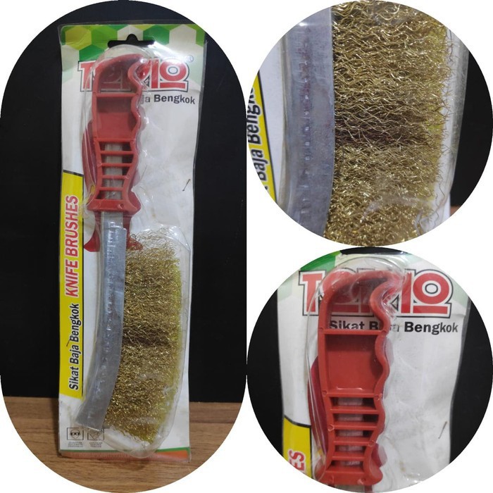 Sikat Kawat TOKIO Knife Brushes Sikat Baja Bengkok