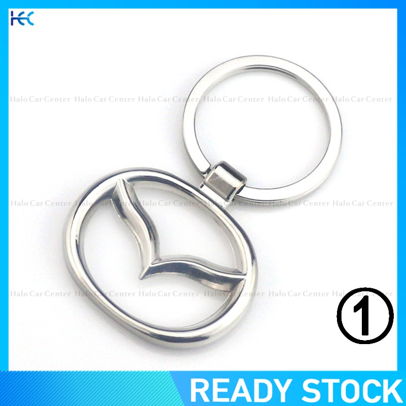 【Ready Stock】Alloy Metal Logo Motorcycle Keychain Car keychain SET for Mazda