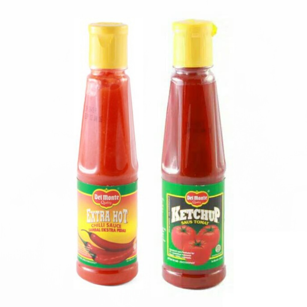 

Delmonte Saus Tomat dan Extra Hot Saus Sambal Botol 135ml