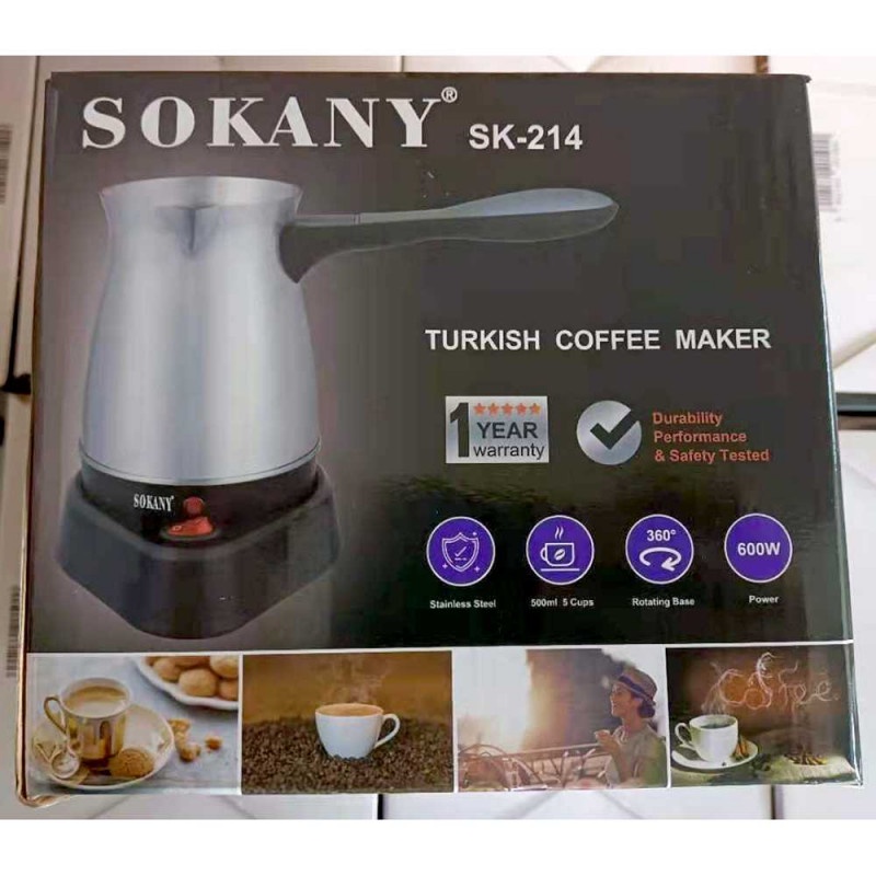 Teko Pemanas Air Heater Elektrik Kopi Espresso Turki Teh 600W 500ml