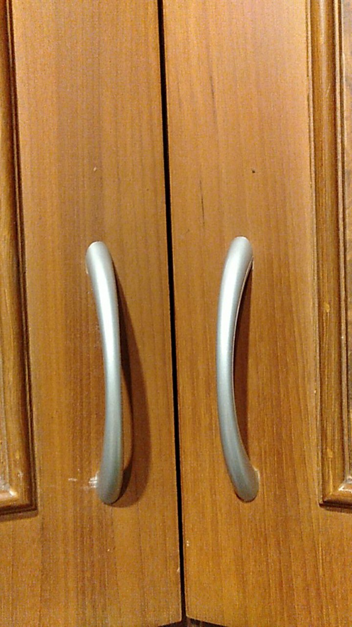 Tarikan Laci 58 C96 / Handle Sabit Pintu Lemari Hitam Black Silver Panjang Murah Gagang