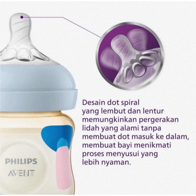 Philips Avent Natural PPSU Bottle 125 ml Twin Pack - Botol Susu Bayi