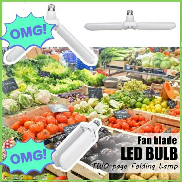 Lampu LED Model Kipas 30 Watt MS-9230 LED Fan Blade Bullb