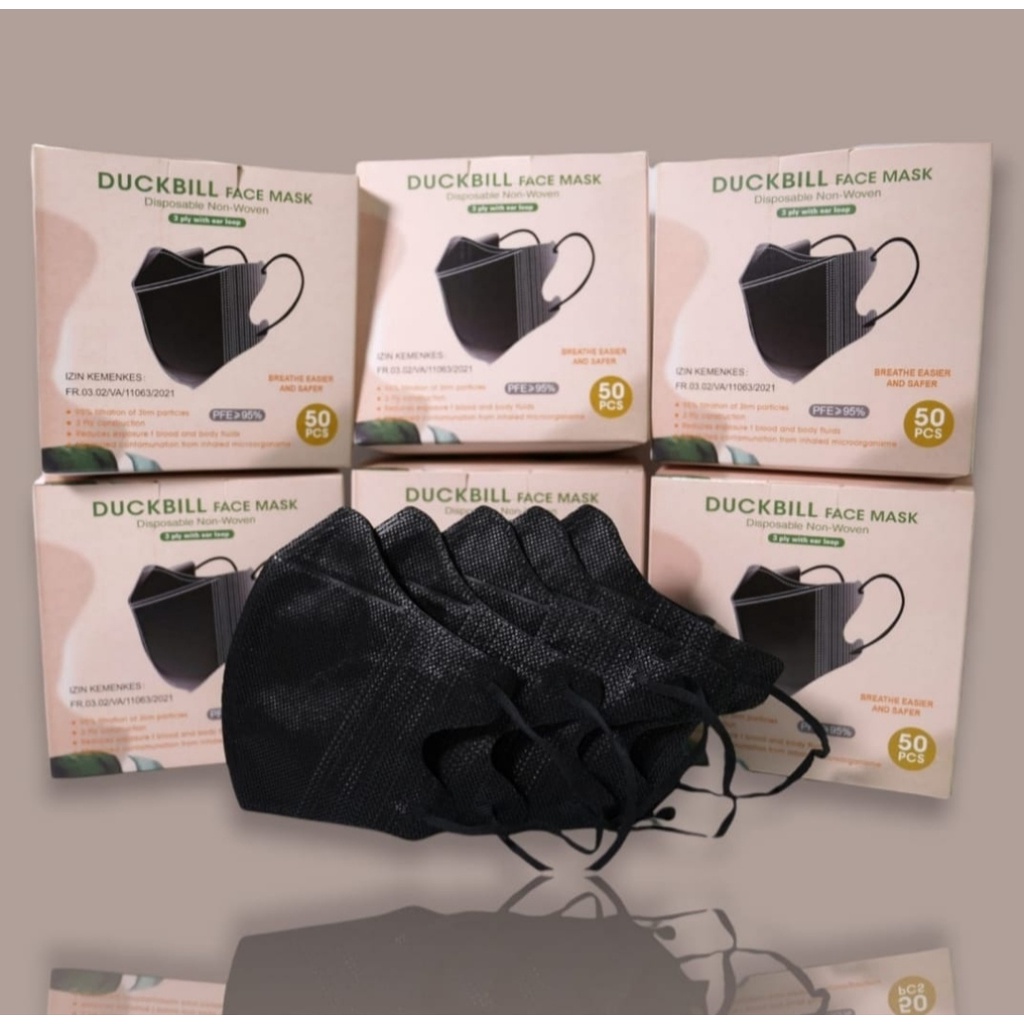 DUCKBILL YnB ORIGINAL / DUCKBIL HITAM FACEMASK