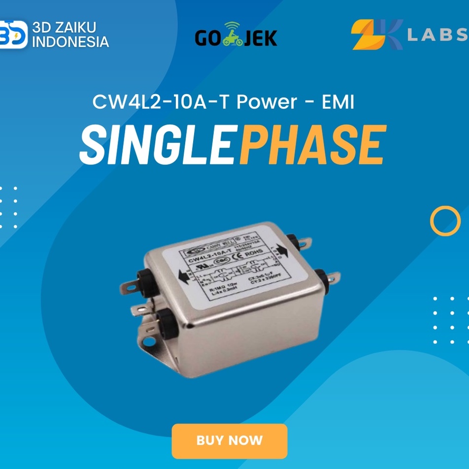 Original CO2 Laser CW4L2-10A-T Power Filter Single Phase EMI Filter