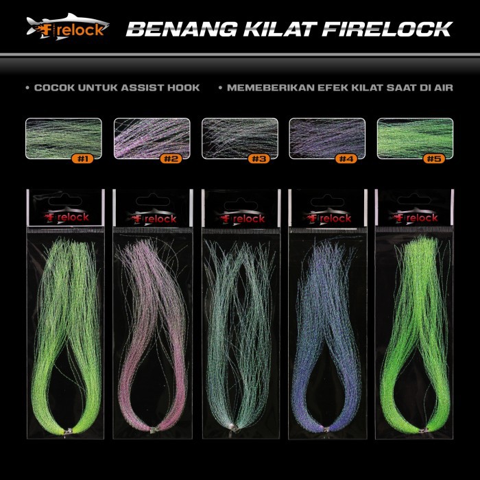 Benang Kilat - Benang Mutiara Firelock Untuk Rakitan Umpan Pancing