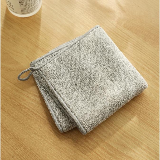 Kain Lap Dapur Kain Fiber Table Clothes Kitchen Towel Kain Serbaguna Lap Meja Piring Gelas Kain Lap Coral Dapur - HW037