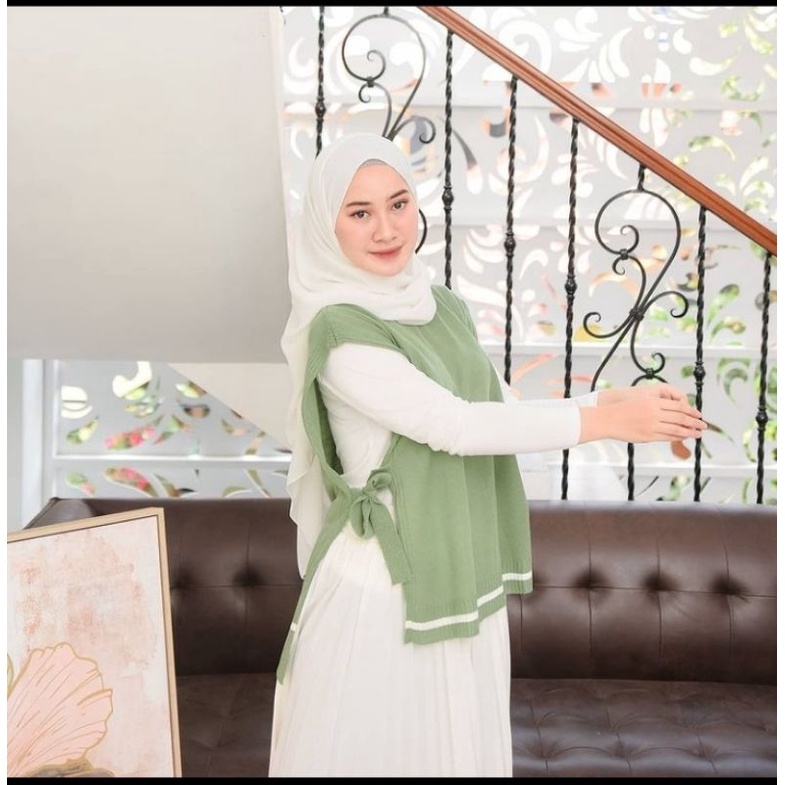 Oreo Vest/Sweater Wanita Hijab/Sweater Kekinian/Sweater rajut