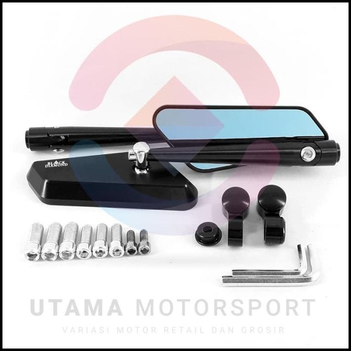 Spion Black Diamond Model Rizoma Circuit Honda Adv 150 Pcx Vario Forza