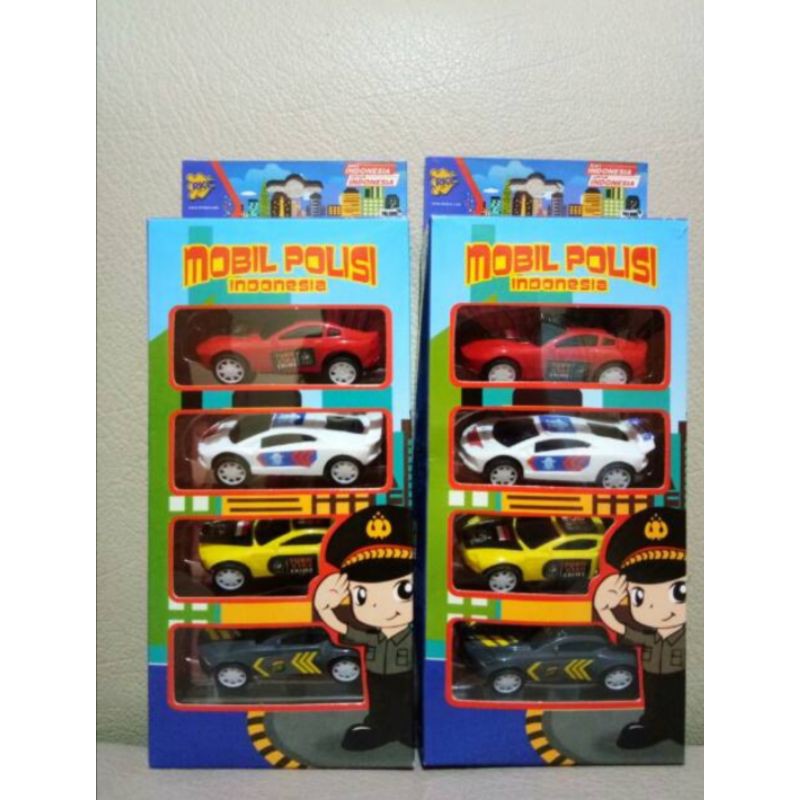 MAINAN POLISI INDONESIA SET 4 PCS