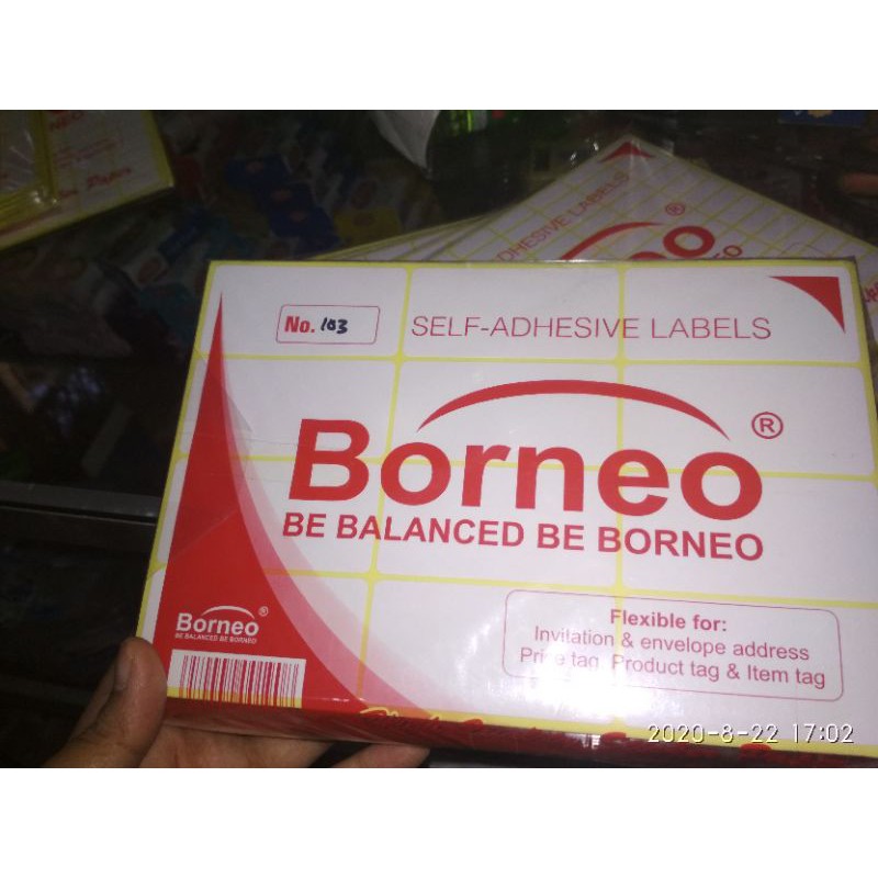 

Sticker Label Borneo / Harga label borneo