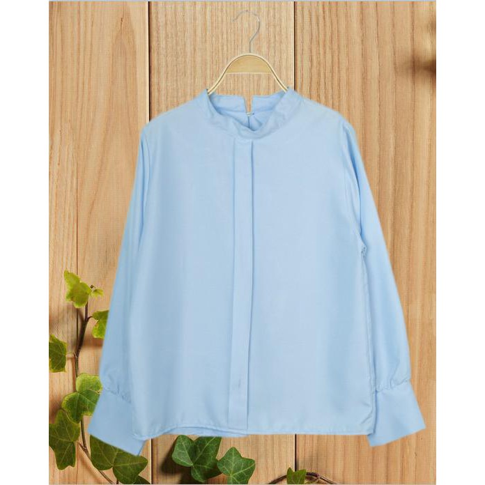 Fortklass Zuky Baju Atasan Blouse Wanita Lengan Panjang - Biru Muda