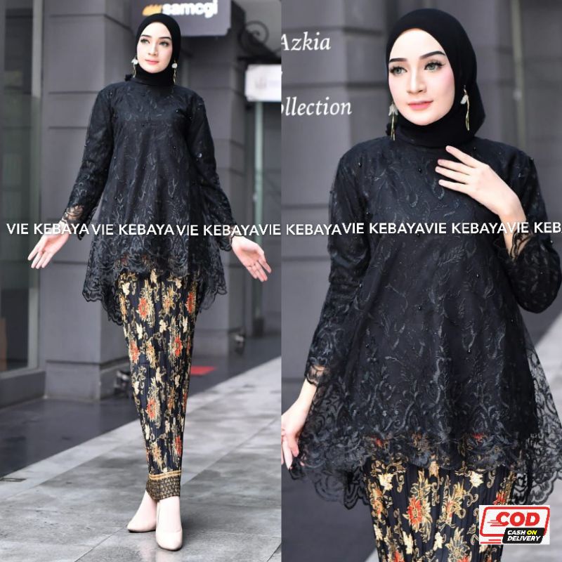 KEBAYA AZKIA - KEBAYA MODERN - SETELAN KEBAYA WISUDA HIJAB - KEBAYA PESTA - KEBAYA - ATASAN KEBAYA M