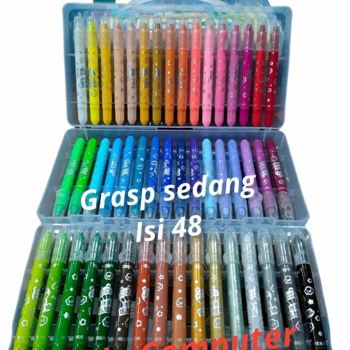 

crayon grasp 48 W stik sedang Original Best Seller