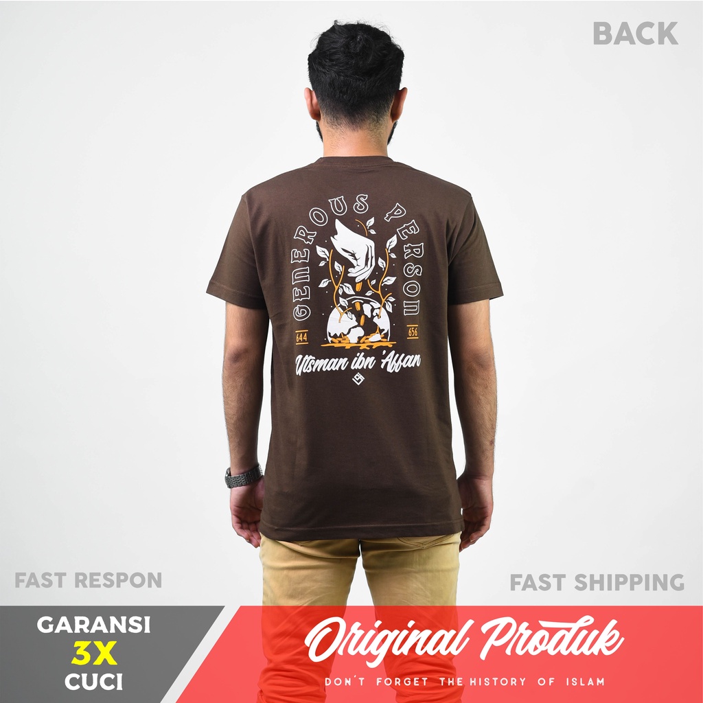 KAOS QAF Utsman Bin affan - Original Kaos Qaf Moeslem Apparel