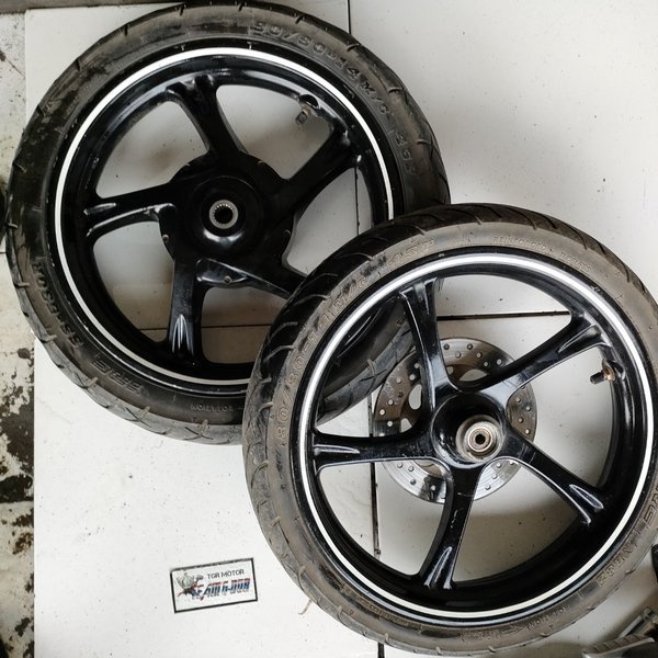 velg velk roda depan belakang ori original yamaha xride x ride soul gt 125 mio s tapak lebar copotan