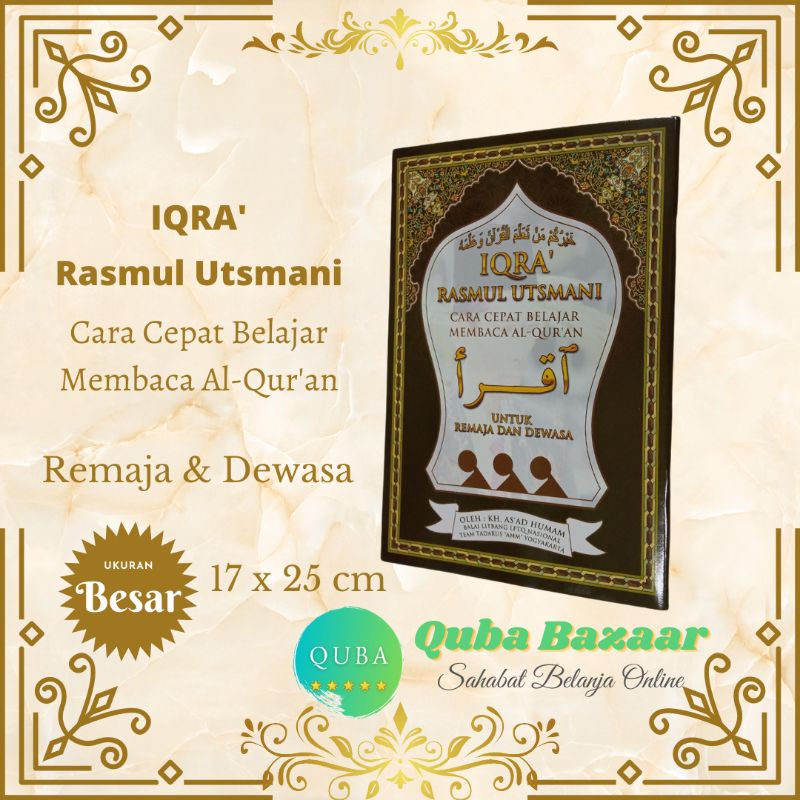 Jual Buku Iqro Rasmul Utsmani Ukuran Besar Untuk Remaja And Dewasa Buku Iqra Besar Shopee 5613