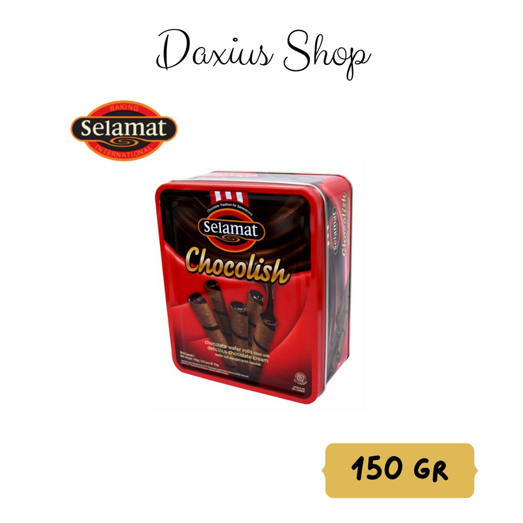 Selamat Chocolish 150 gr Biskuit Kaleng Promo