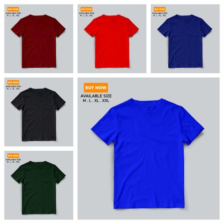 [PROMO] KAOS POLOS LENGAN PENDEK 100% KAIN COTTON COMBED 30S