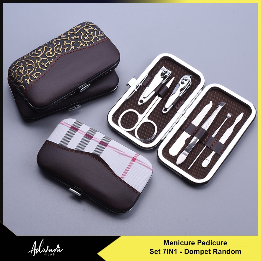 Manicure Pedicure Set 7IN1 / Paket Pembersih Kuku Kemasan Dompet