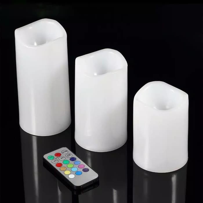 Lilin LED lilin elektrik dengan remote