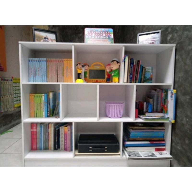 Lemari rak buku rak laundry serbaguna Rak buku Pajangan